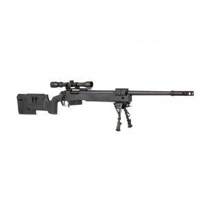 Модель снайперской винтовки SA-S03 CORE™ с прицелом и сошками - Black [SPECNA ARMS]